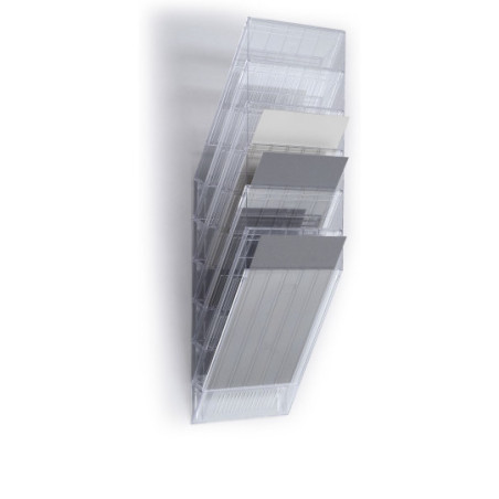 Zestaw 6 pojemników A4 przezroczystych pion 1709760400 FLEXIBOXX DURABLE