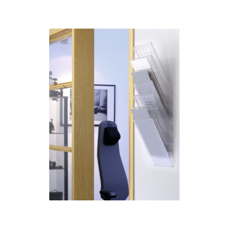 Zestaw 6 pojemników A4 przezroczystych pion 1709760400 FLEXIBOXX DURABLE