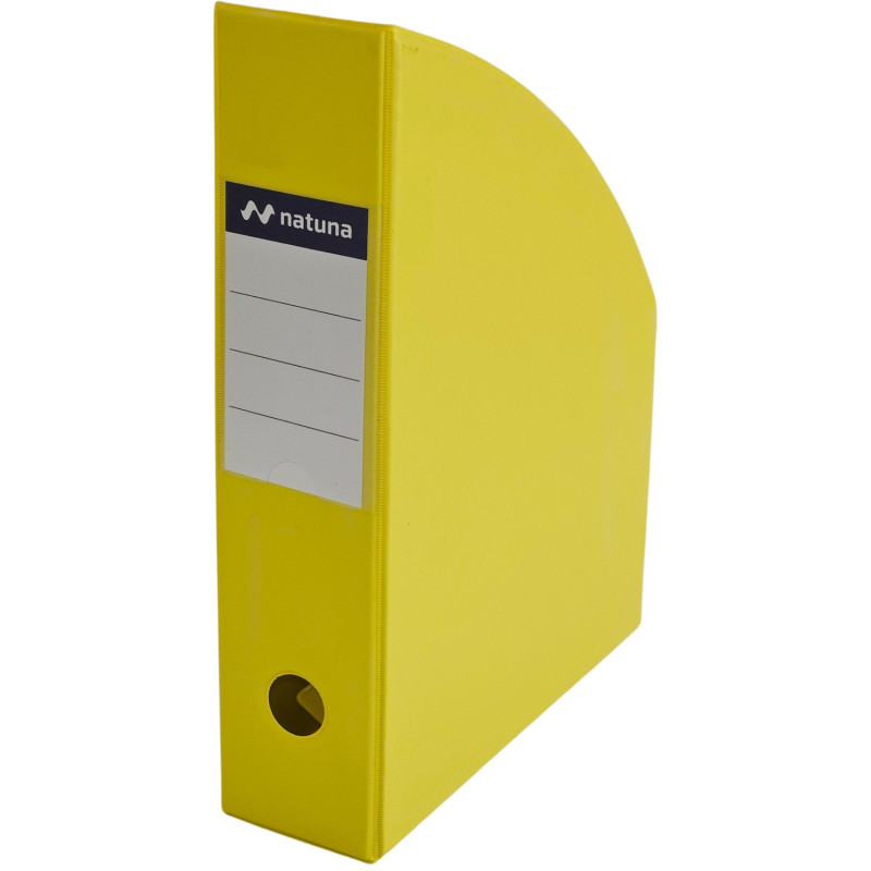 Pojemnik na czasopisma dokumenty A4 7cm PCV żółty (SD-35) NATUNA