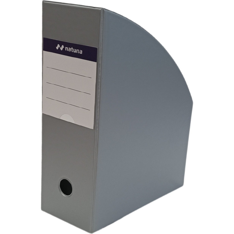 Pojemnik na czasopisma dokumenty A4 10cm PCV szary (SD-36-09) NATUNA