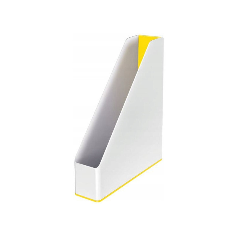 Pojemnik na dokumenty Leitz WOW dwukolorowy, biało-żółty 53621016