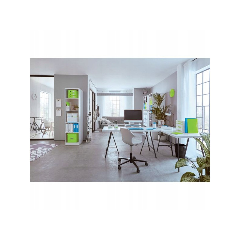 Pojemnik na dokumenty Leitz WOW dwukolorowy, biało-zielony 53621054