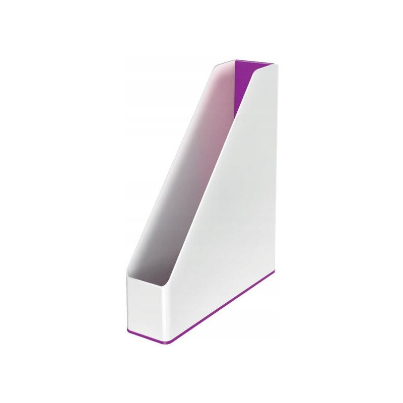 Pojemnik na dokumenty Leitz WOW dwukolorowy, biało-fioletowy 53621062