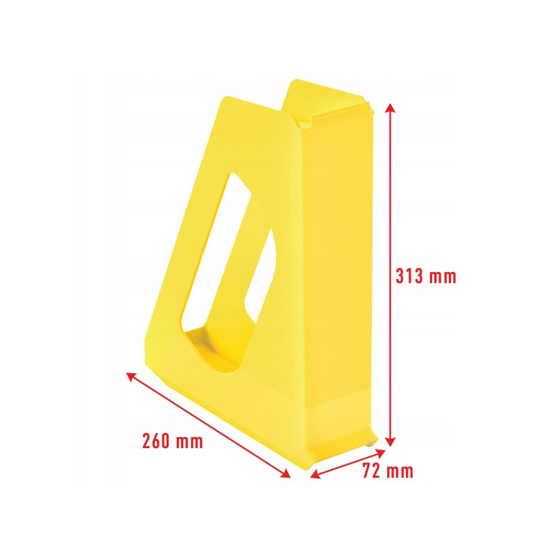 Pojemnik na dokumenty pełna wysokość VIVIDA żółty 628216 ESSELTE