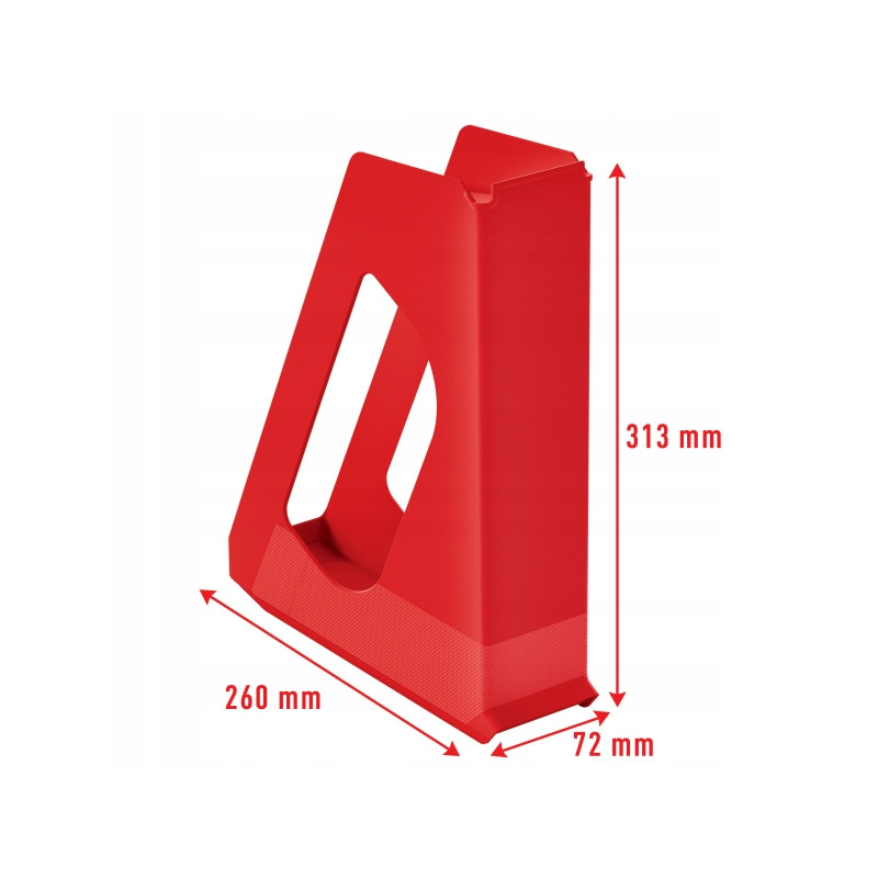 Pojemnik na dokumenty pełna wysokość VIVIDA czerwony 628217 ESSELTE