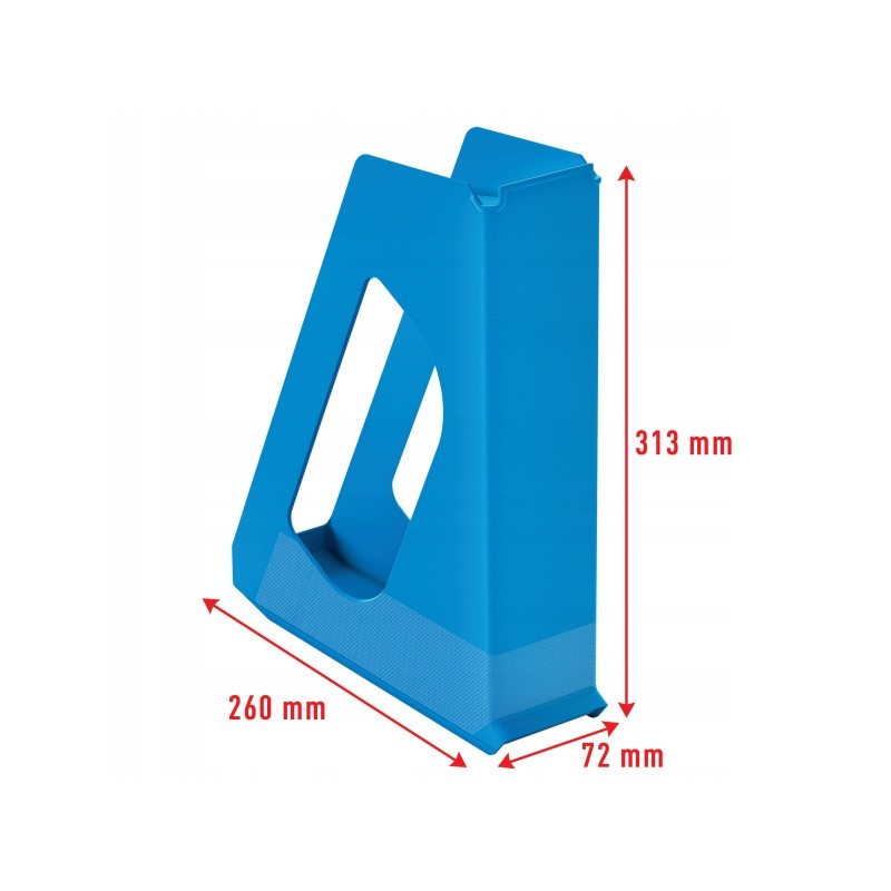 Pojemnik na dokumenty pełna wysokość VIVIDA niebieski 628218 ESSELTE