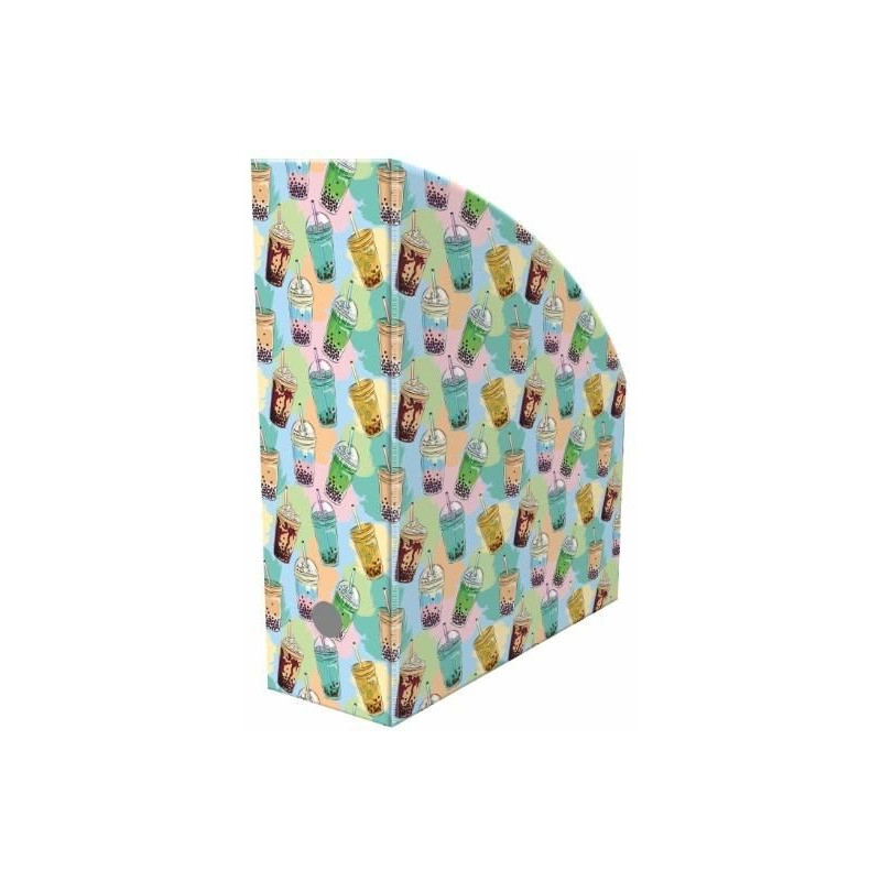 Pojemnik na dokumenty 10cm z nadrukiem BUBBLE TEA NSE-02-37 BIURFOL