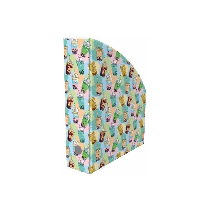 Pojemnik na dokumenty 7cm z nadrukiem BUBBLE TEA NSE-01-37 BIURFOL