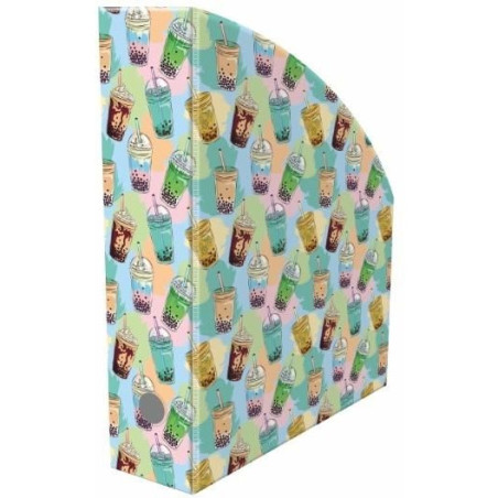 Pojemnik na dokumenty 7cm z nadrukiem BUBBLE TEA NSE-01-37 BIURFOL
