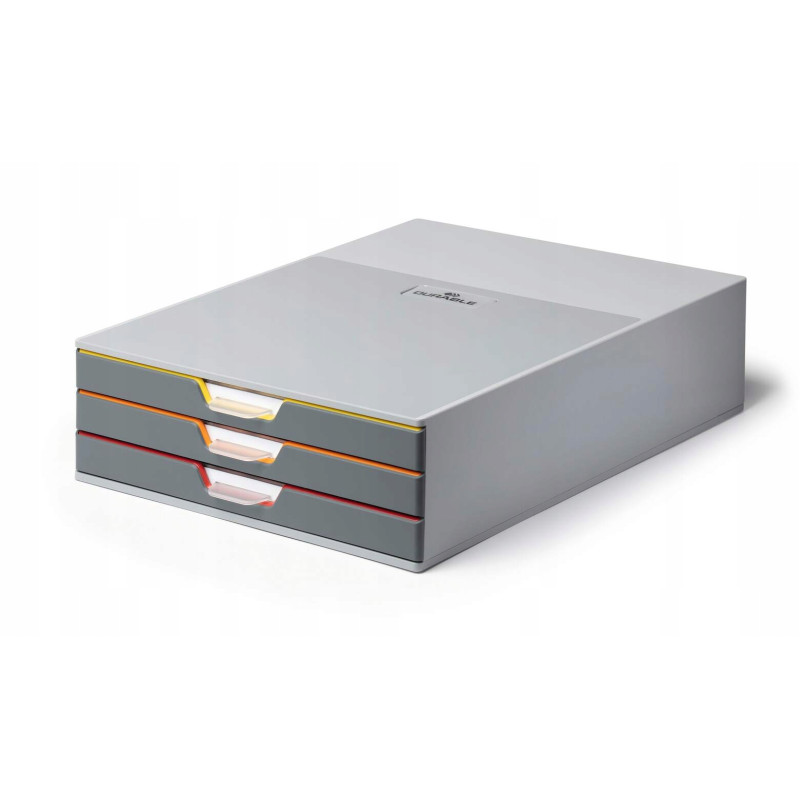 Pojemnik VARICOLOR z 3 kolorowymi szufladkami 7603-27 DURABLE