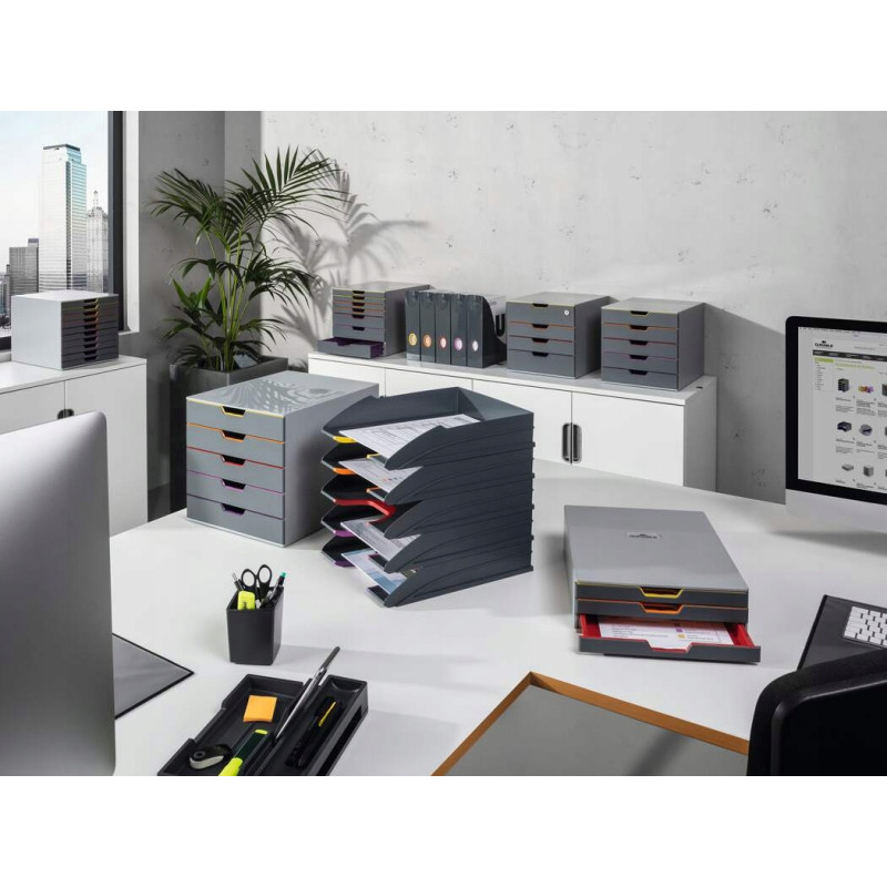 Pojemnik VARICOLOR z 3 kolorowymi szufladkami 7603-27 DURABLE