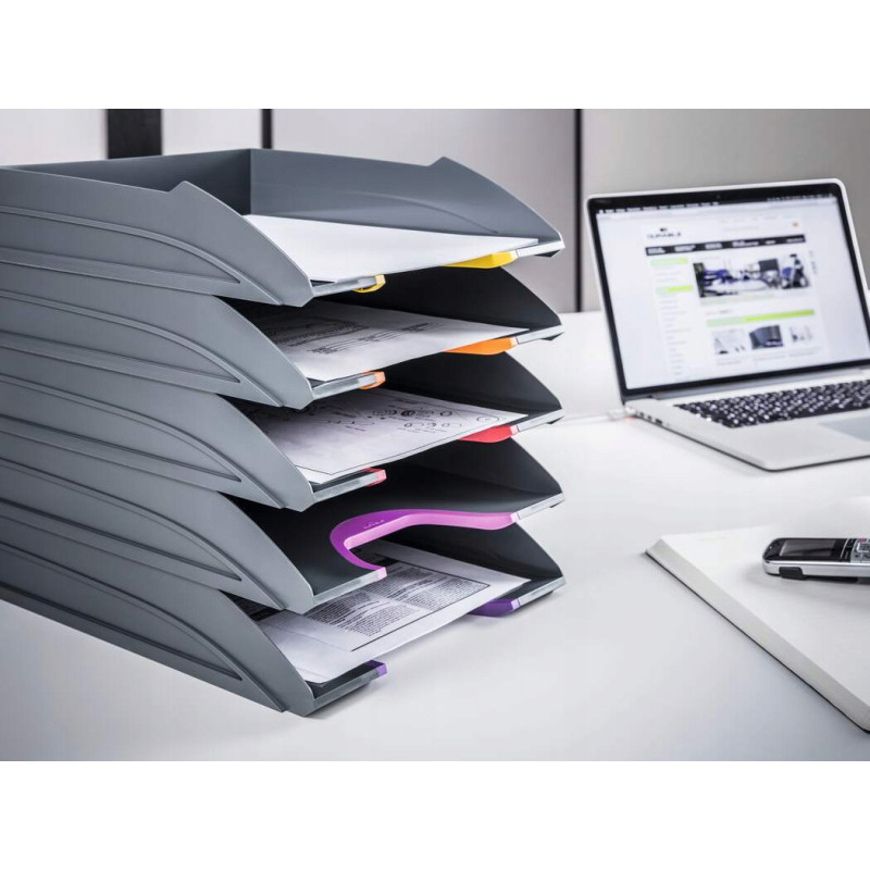 Zestaw 5 tacek A4 na dokumenty antracyt 770557 VARICOLOR DURABLE