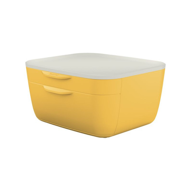 Pojemnik z szufladami Cosy, żółty 53570019