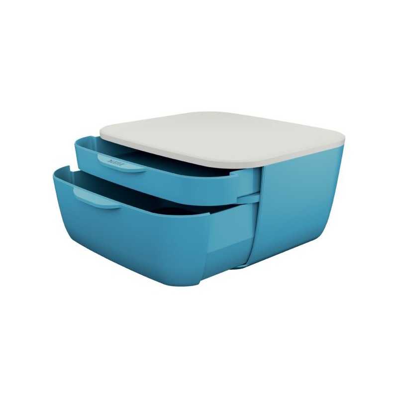 Pojemnik z szufladami Cosy, niebieski 53570061