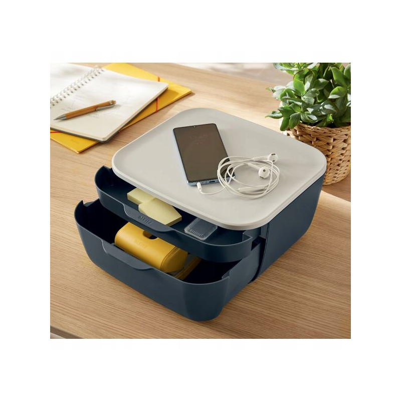 Pojemnik z szufladami Cosy, szary 53570089