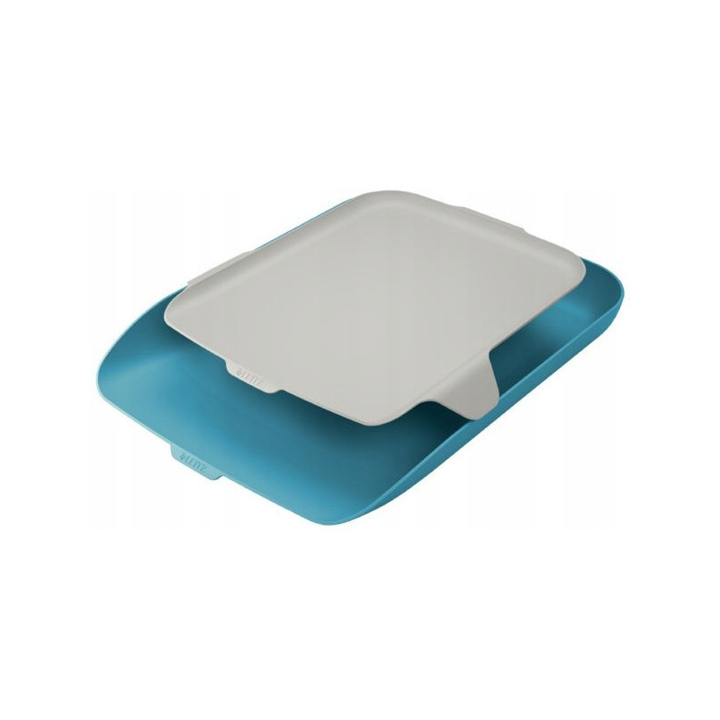 Półka na dokumenty LEITZ Cosy z organizerem niebieska 52590061