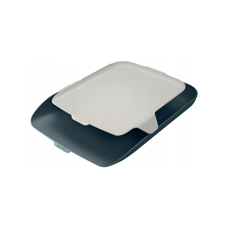 Półka na dokumenty LEITZ Cosy z organizerem szara 52590089