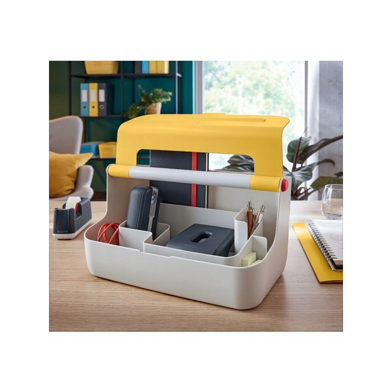 Pojemnik z uchwytem Leitz Cosy, żółty 61250019