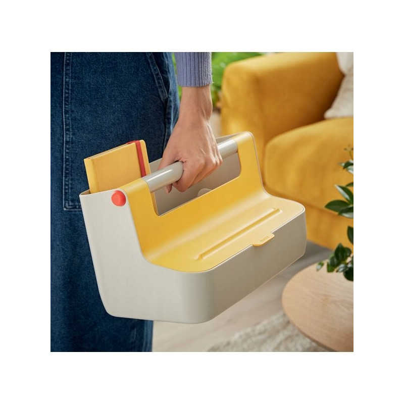 Pojemnik z uchwytem Leitz Cosy, żółty 61250019