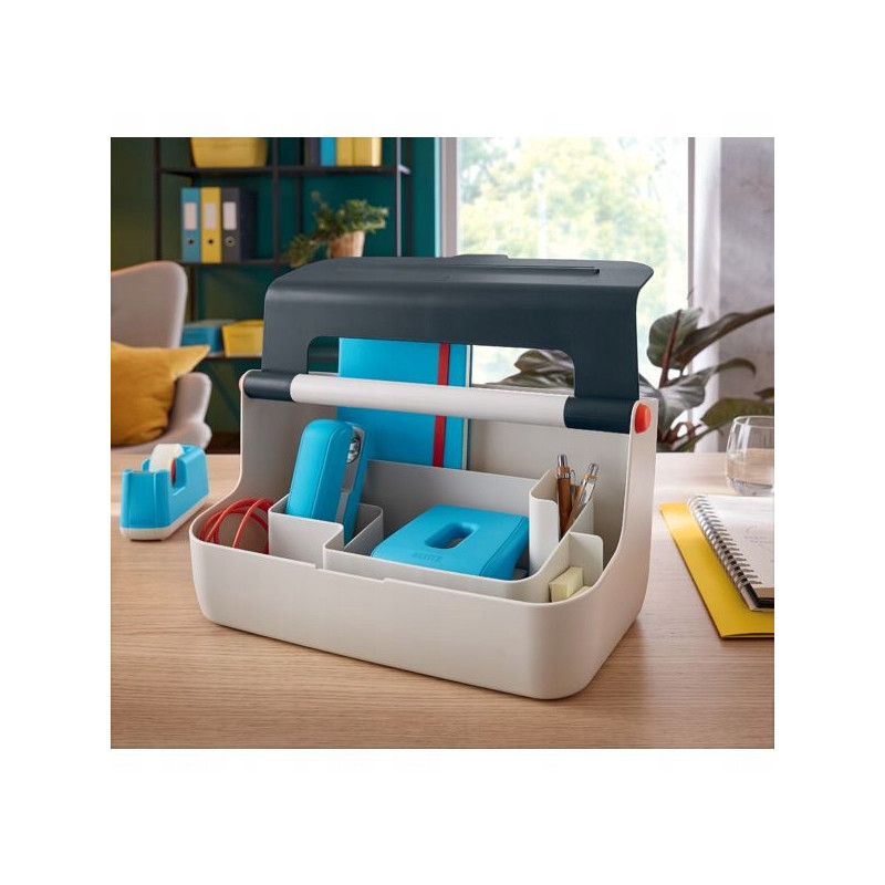 Pojemnik z uchwytem Leitz Cosy, szary 61250089