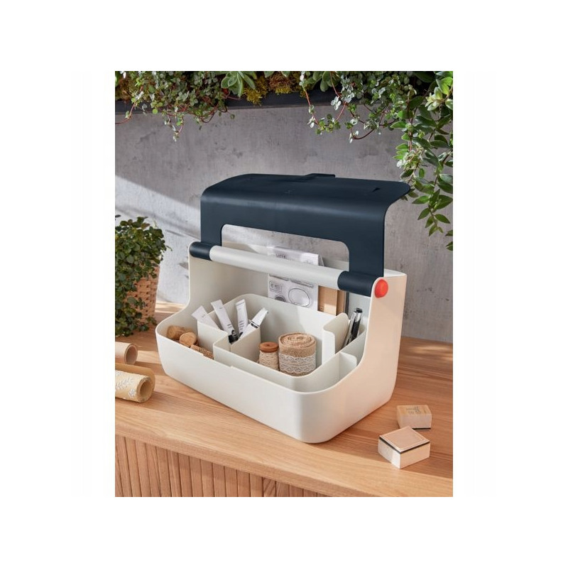 Pojemnik z uchwytem Leitz Cosy, szary 61250089