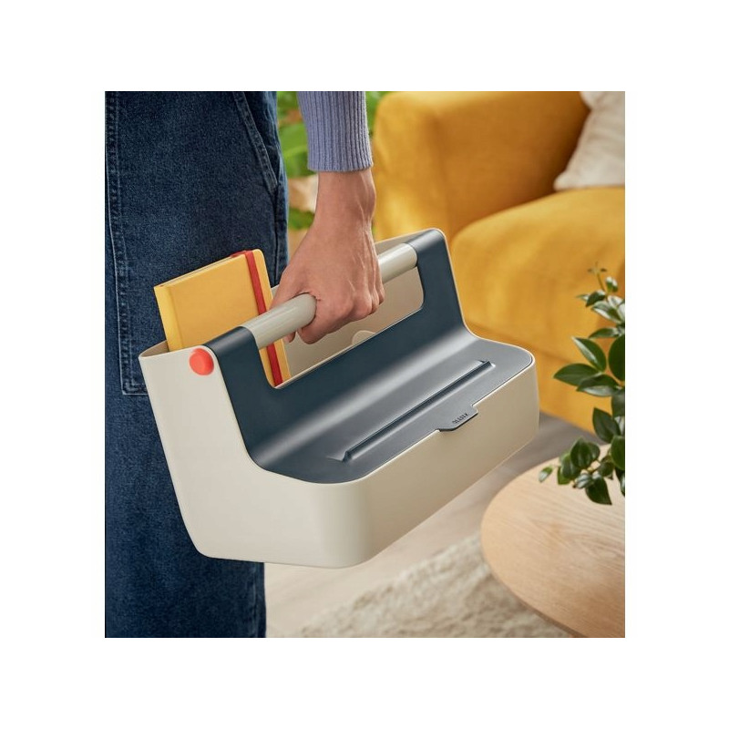 Pojemnik z uchwytem Leitz Cosy, szary 61250089
