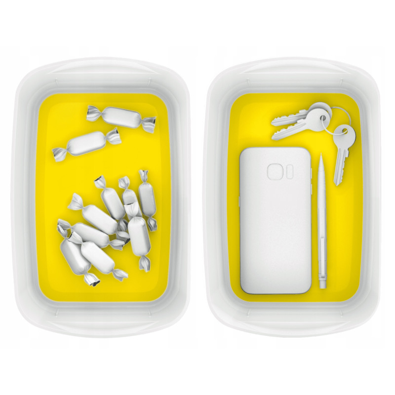 Pojemnik bez pokrywki MyBox, biało-żółty 52571016