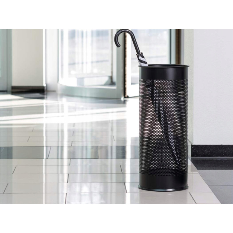 Stojak na parasole metalowy okrągły 28,5L czarny 335001 DURABLE