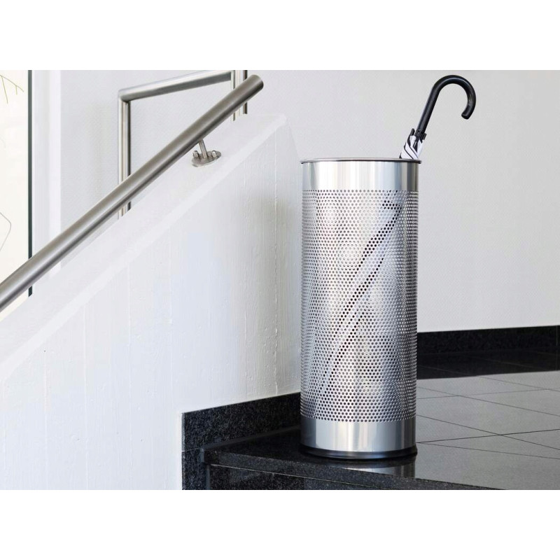 Stojak na parasole metalowy okrągły 28,5L srebrny 335023 DURABLE