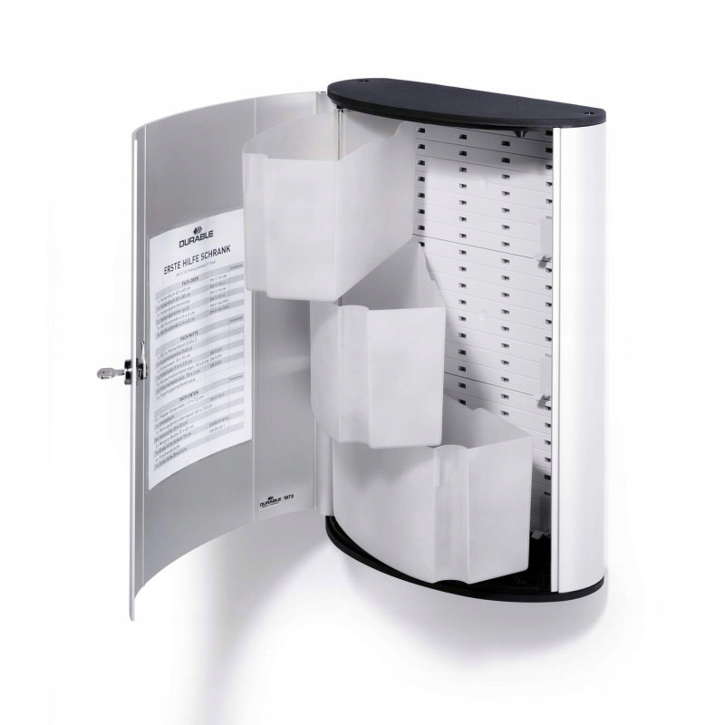 Apteczka bez wyposażenia DURABLE FIRST AID L 197323 duża srebrna