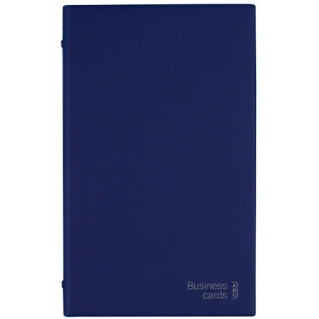 Wizytownik alfabetyczny Etui na 200 wizytówek granatowy WI-25-02 BIURFOL