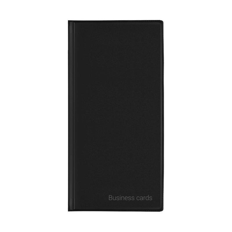 Wizytownik Etui na 96 wizytówek Premium czarny WI-24-01 BIURFOL