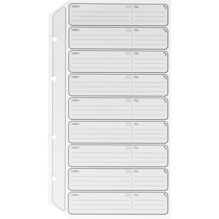 Wkłady do wizytownika teleadresowego WW-05 BIURFOL