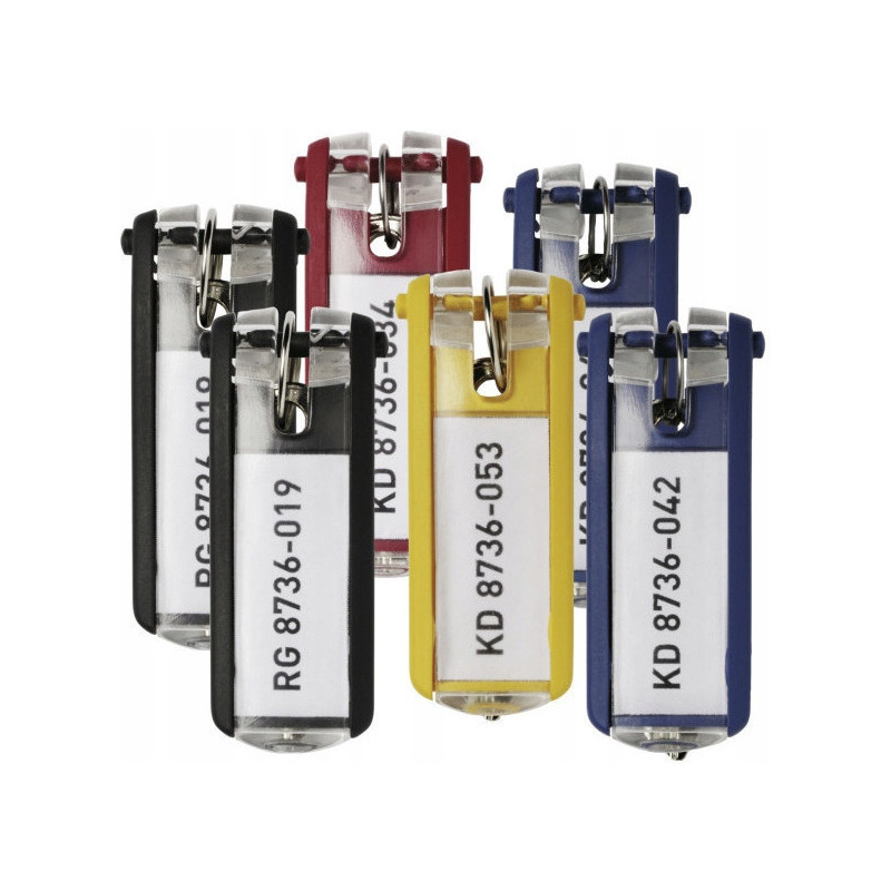 Zawieszki do kluczy (6szt.) mix 195700 DURABLE KEY CLIP