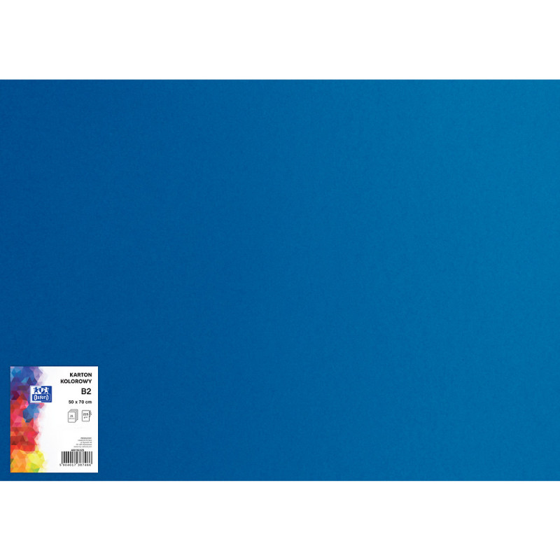 Karton kolorowy B2 Blok granatowy 225g 400150346 OXFORD