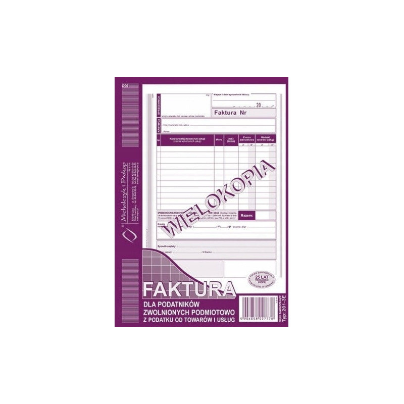 201-3E Fakt.dla zw.podm.z pod.A5 (pion) MICHALCZYK I PROKOP