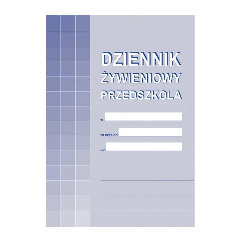 A-10-1 Dziennik żywieniowy prz edszkola