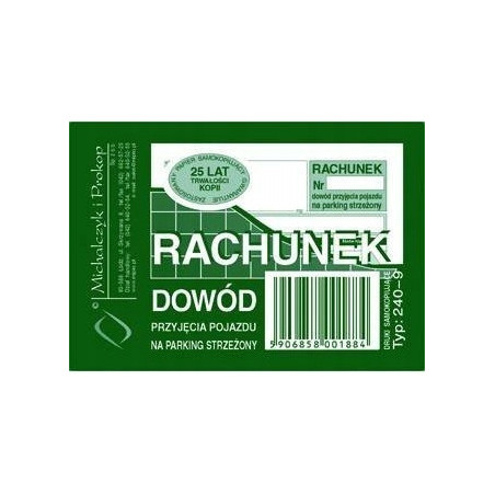 240-9 Dow.przyj.poj.na park.strzeżony Michalczyk i Prokop