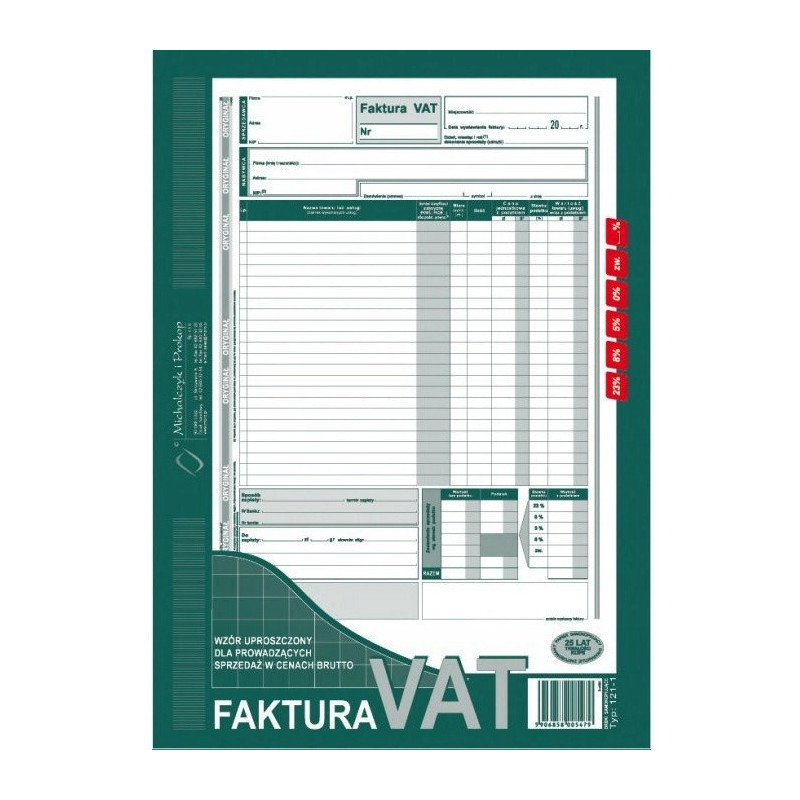 121-1N/E Fakt.VAT brutA4(upros. MICHALCZYK I PROKOP