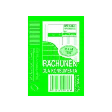 264-9 Rachunek MICHALCZYK&PROKOP A7 80 kartek
