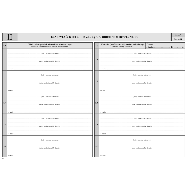604-1N Książka obiektu budowlanego A4 poziom 64strony Michalczyk i Prokop