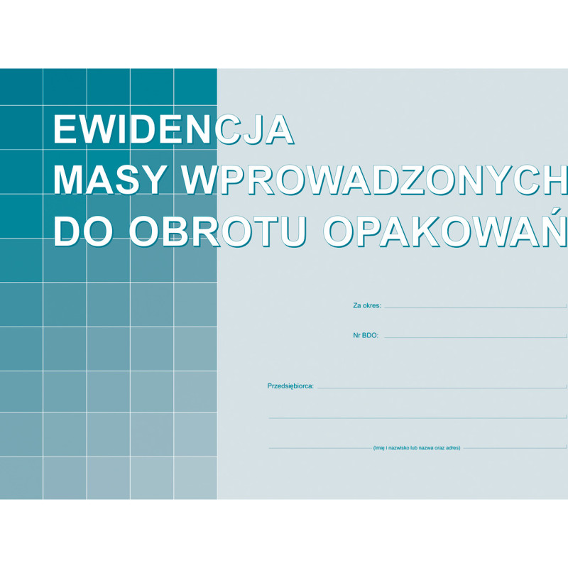 S-220-1 Ewidencja masy wprowadzonych do obrotu opakowań MICHALCZYK I PROKOP