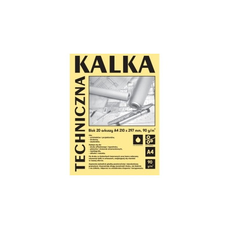 Kalka kreślarska A4 90g. (10szt.) DA4910 KOH-I-NOOR