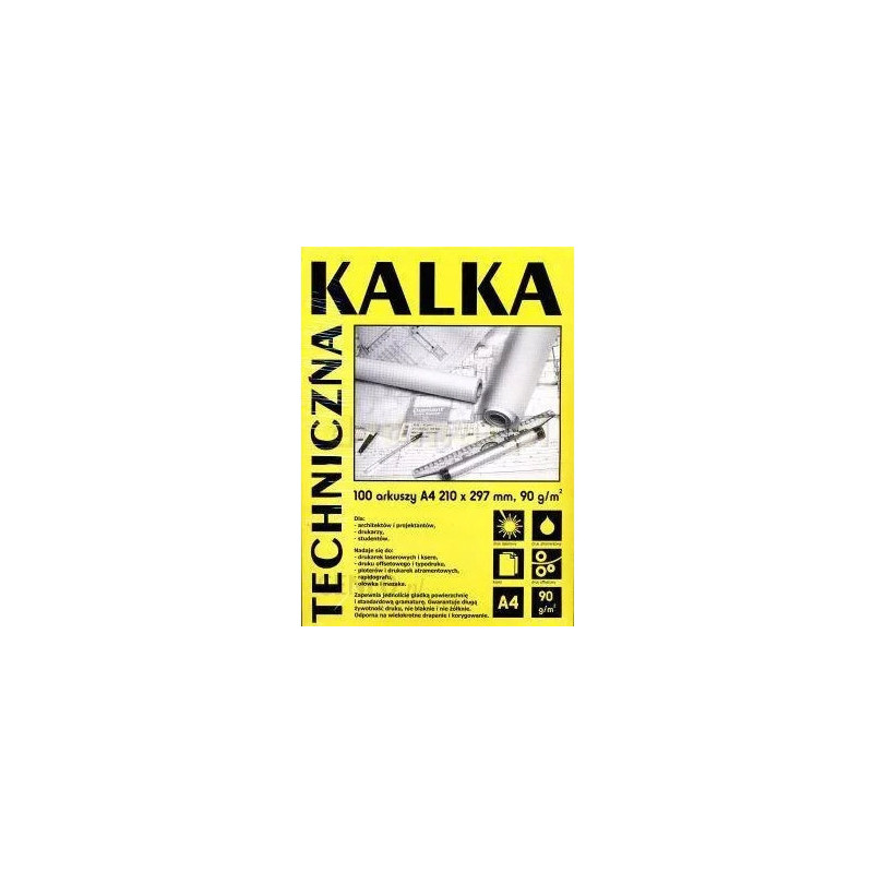 Kalka kreślarska A4 100ark. 90gr. DA4901 KOH-I-NOOR