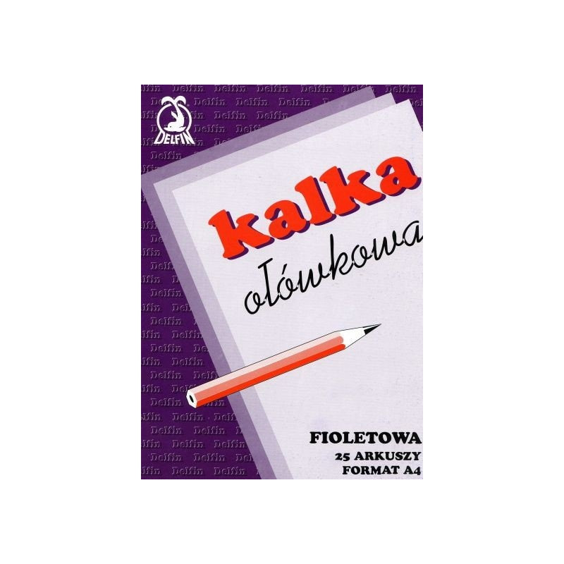 Kalka ołówkowa A4 25 arkuszy DELFIN