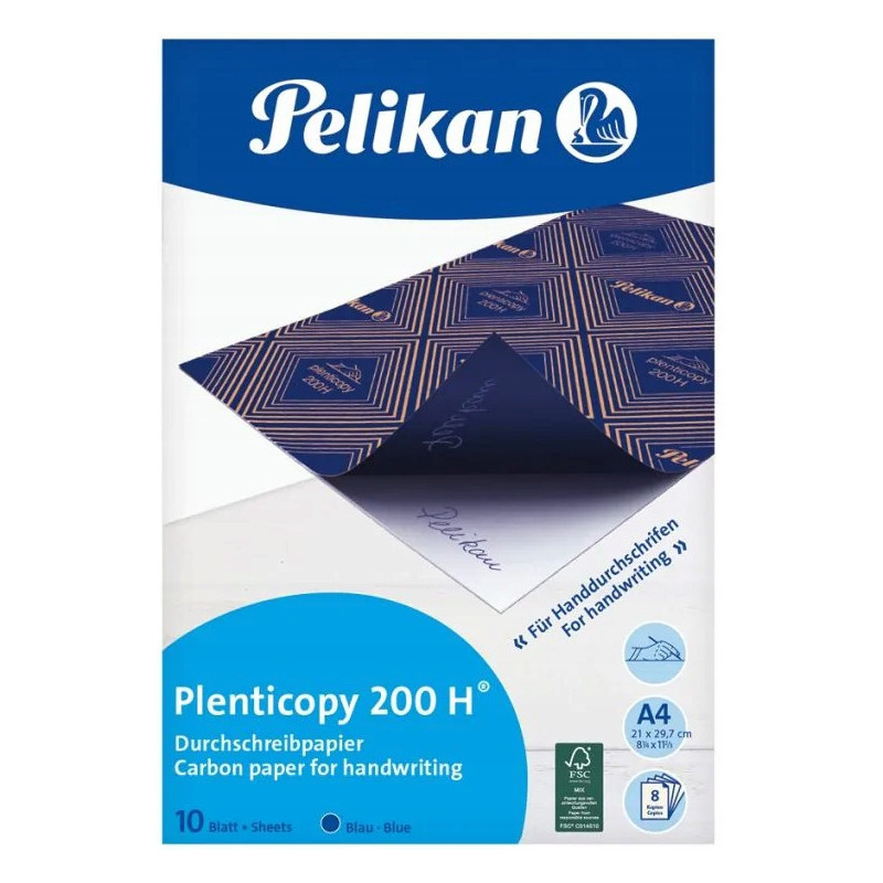 Kalka ołówkowa A4 10ark. 200H niebieska 100401561 PELIKAN