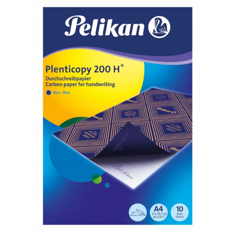 Kalka ołówkowa A4 10ark. 200H niebieska 100401561 PELIKAN