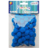 Pompony POM-404 niebieskie 2cm op.60szt. ALIGA