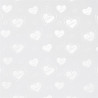 Karton ozdobny A4 MAŁE SERCA biały 220g 204201 Galeria Papieru