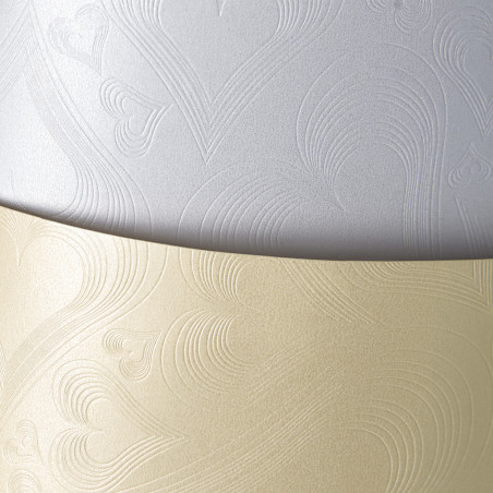 Karton ozdobny A4 LOVE diamentowa biel (20ark) 220g 203401 ARGO